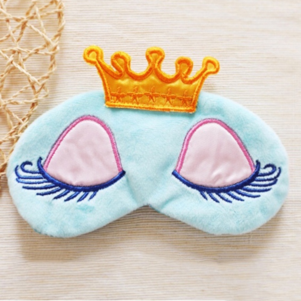 Blue Princess Crown Sleeping Mask